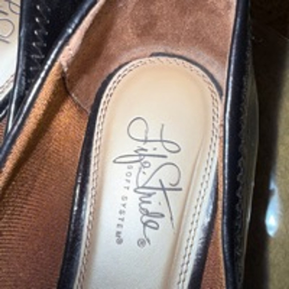 Women's Life Stride Black Flats Size 8.5W item 0044 - Picture 4 of 6